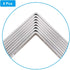 8 Pcs Shelf Bracket Stainless Steel L Bracket 125 x 125 x 20mm Heavy Duty Solid Shelf Support Corner Brace, Metal Joint Right Angle Bracket for Wood Shelves, with Screws