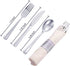 N9R 30 Pack Pre Rolled Silver Plastic Cutlery Set, Wrapped Plastic Silverware Set with 30 Forks, 30 Knives, 30 Spoons and 30 Napkins, Disposable Cutlery Set for Party and Wedding