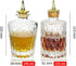 SuproBarware Bitters Bottle Set of 2?Glass Dasher Bottle, Decorative Bottle for Cocktail with Gold Dash Top