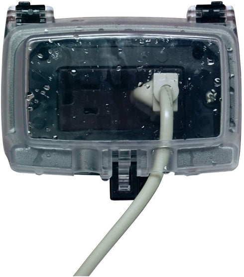 Intermatic WP1010HC 1 Gang Horizontal 3-1/8-Inch Outdoor Box, Clear, Color