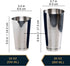 BARIANTTE Weighted Boston Cocktail Shakers, Bartender Shaker Large, Boston Shaker Set Extra Large Cocktail Shaker, Drink Shaker Bar Shakers Bartending | 28OZ & 18OZ Stainless Steel Professional Shaker