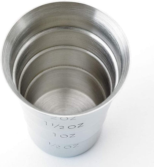 Barfly M37109 Drink Jigger, 2 oz, Stainless w/out Handle