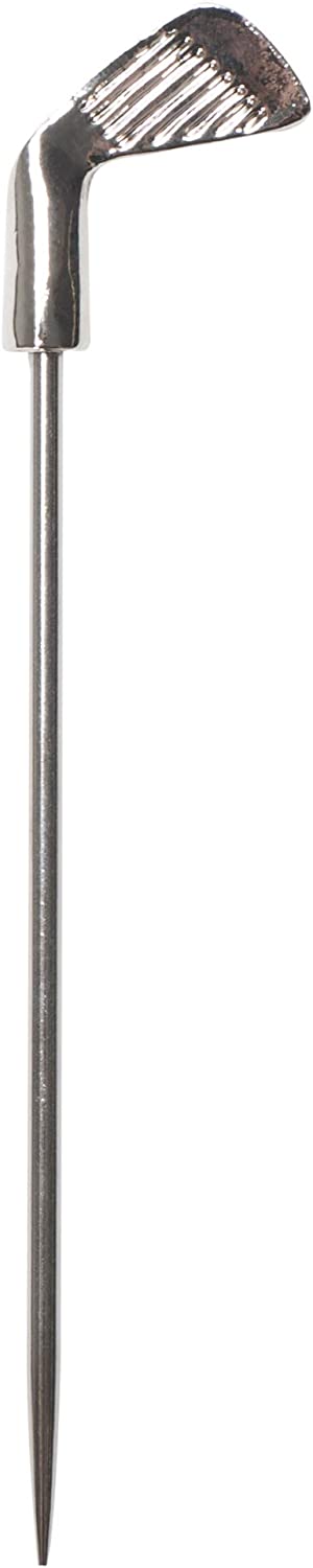 Cork Pops Stainless Steel 6 Inch Golf Club Cocktail Pick Set of 6