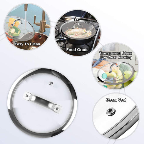 Duxtop Cookware Glass Replacement Lid (8 Inches)