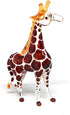 ZOOCRAFT Glass Giraffe Figurine Collectible Hand Blown Safari Miniature Animals Collectibles Home Decoration Set of 2