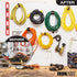 Extension Cord Wrap Organizer, 4 Pack of Elastic Storage Straps - 24 Inch Stretchy Hook and Loop Cinch Straps for Power Cables, Hoses, Ropes, and More