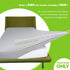 Fitted Sheet- COSMOPLUS King Fitted Sheet Only?No Flat Sheet or Pillow Shams?,4 Way Stretch Micro-Knit,Snug Fit,Wrinkle Free,for Standard Mattress and Air Bed Mattress from 8? Up to 14?,Light Gray