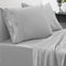 Sweet Home Collection 1800 Thread Count 21" DEEP Pocket Sheet Soft Egyptian Quality Brushed Microfiber Luxury Bedding Set with Flat, Fitted, 2 Pillow Cases, Extra Full, Silver