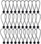 Qtimal 30 Pack Ball Bungee Cords, Includes 6, 9, 11 Inch Heavy Duty Gazebo Tarp Tie Down Cords, High Elastic UV Resistant Bungee Cords with Balls for Shelter, Canopy, Cargo, Screen