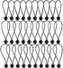 Qtimal 30 Pack Ball Bungee Cords, Includes 6, 9, 11 Inch Heavy Duty Gazebo Tarp Tie Down Cords, High Elastic UV Resistant Bungee Cords with Balls for Shelter, Canopy, Cargo, Screen