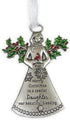 Daughter Angel with Holly Ornaments Merry Christmas to a Special Daughter Our Beautiful Blessing for Holiday Christmas Tree Décor Gifts from Mother, Father Presented in a Red Christmas Bag n Gift Box
