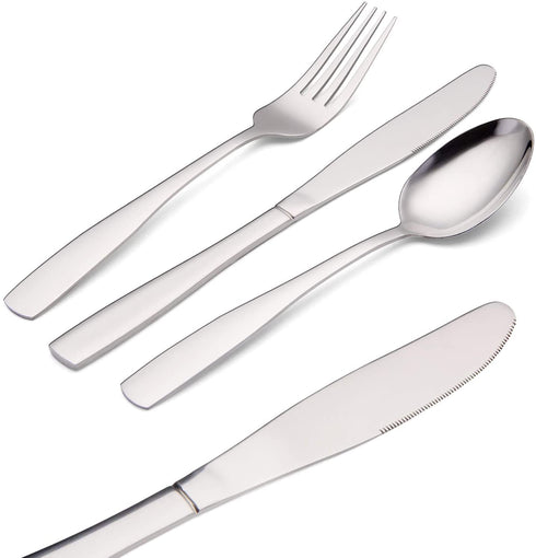Silverware Set, 20-Piece Stainless Steel Flatware set, Tableware Cutlery Set Service for 4, Utensils for Kitchens, Dishwasher Safe