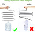 S-Shape Pants Hangers Space Saving Trousers Hangers 4 Pack, 5 Layer Stainless Steel S-Shape Trousers Hangers