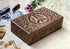 Great Birthday Gift Ideas Handmade Decorative Wooden Jewelry Box Jewelry Organizer Keepsake Box Treasure Chest Trinket Holder Watch Box Storage Box Anniversary Housewarming Gifts Women (Natural Finish)