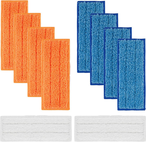MXZONE Replacement Mopping Pads for iRobot Braava Jet 240 241 Wet Damp Dry Sweeping Pads Washable 10 Pack