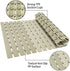 MBOSS Non Slip Bath Mat Bathtub Mats for Bathroom Shower Floor Mat Anti Slip Shower Mat with Drain Hole and Large Suction Cups, 27.5 X 15.7 Inch (Gradient Khaki)