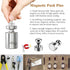 Refrigerator Magnets Kits - Aovon Magnetic Push Pins/ Magnetic Clips/ Magnetic Hooks with Rust-Resistant Nickel Coating for School, Home, Office and Travel Use