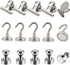 Refrigerator Magnets Kits - Aovon Magnetic Push Pins/ Magnetic Clips/ Magnetic Hooks with Rust-Resistant Nickel Coating for School, Home, Office and Travel Use