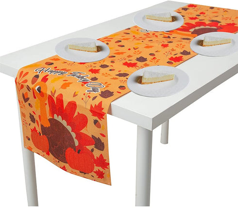Know me Thanksgiving Day Table Runner Decorations - Fall Harvested Table Cover Thanksgiving Party Table Decoration