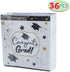 JOYIN Graduation Party Supplies Set with 18 Pcs Plastic Cups, 18 Pcs 9" Plates, 36 Pcs 6.5"X6.5" Napkins, Tablecover (54"x72") and Banner (36"x70")