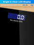 Weight Scale, SmarTake Precision Digital Body Bathroom Scale with Step-On Technology, 6mm Tempered Glass Easy Read Backlit LCD Display, Body Tape Measure Included, 400 Pounds, Black