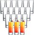 Shot Glasses 2 OZ, Set of 18, TAOUNOA Heavy Base Shot Glass Set