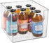 mDesign Plastic Open Front Food Storage Bin for Kitchen Cabinet, Pantry, Shelf, Fridge/Freezer - Organizer for Fruit, Potatoes, Onions, Drinks, Snacks, Pasta - 10" Wide - Clear