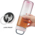 Life4u Reusable Borosilicate Glass Water Bottle Wide Mouth with Neoprene Sleeve Glass Drinking Bottle BPA Free (Pink)