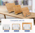 Bamboo Book Stand Cookbook Holder with 5 Adjustable Height 13.2 x 9.2"