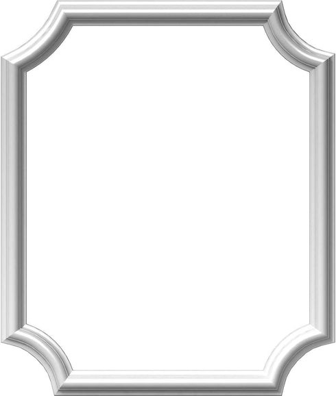 Ekena Millwork PNL20X24AS-02 20"W x 24"H x 1/2"P Ashford Molded Scalloped Wainscot Wall Panel