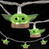 Star Wars Baby Yoda String Light, The Mandalorian, The Child, Grogu, 5000K Cool White, 10 LED Lights, Indoor/Outdoor, Collector's Edition, Ideal for Kid's Bedroom, Christmas Gift, 10 Feet, 53739