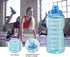 GOSWAG 1 Gallon/128oz Water Bottle with Straw and Time Marker, Motivational BPA Free Leakproof Sports Water Jug for Fitness, Gym, Camping and Outdoor