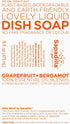 Sapadilla Grapefruit + Bergamot Dish Soap, Hand Soap & Countertop Cleanser, Variety Pack