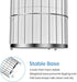 Toilet Paper Holder Stand with Storage Bathroom Toilet Tissue Roll Reserve Organizer Free Standing Dispenser Holds 3 Mega Rolls Polished Chrome