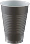 Amscan Reusable Silver Plastic Cups Big Party Pack, 12 Oz., 50 Ct.