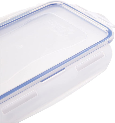 LocknLock Easy Essentials Food Lids/Pantry Storage/Airtight Containers, BPA Free, Rectangle - 8 Cup - for Cookies, Clear