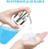 GLUBEE Glass Foaming Soap Dispenser, Thick Glass Soap Dispenser with Rust Proof Stainless Steel Pump, Clear Foam Soap Dispenser with Wide Opening for Kitchen and Bathroom?15 Oz?