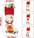 Dreampark Christmas Stockings 4 Pcs - 18" Large Xmas Stockings - Santa Snowman Reindeer Penguin for Christmas - Decorations Home Party Supplies & Kids Gifts