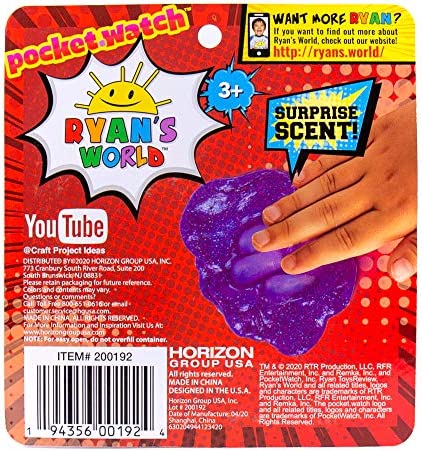 RYAN'S WORLD Mystery Putty, Surprise Scent by Horizon Group USA (200192) , Red