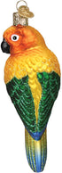 Old World Christmas Sun Conure Glass Ornament Free Box 16133 New