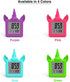 Something Unicorn - Unicorn Digital Alarm Clock with Snooze Button and Blue LCD Back-Lighting. Easy to Set Battery Powered Digital Clock in Silicone Sleeve with Time, Date and Alarm Display. (Blue)