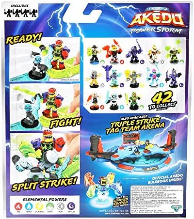 Legends of Akedo Powerstorm Warrior Collector Pack 4 Mini Battling Action Figures Including 1 Ultra Rare Warrior and 1 Mystery Warrior