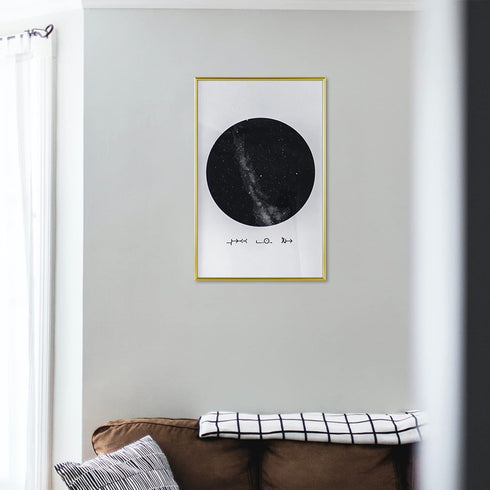 Homso A3 Poster Picture Frame in Gold, 11.7x16.5 Metal Aluminum Frame with Crystal Acrylic for Horizontal and Vertical Formats for Wall - 29.7 x 42 cm