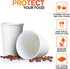 Smygoods 24oz Paper Coffee Cups With Lids, Paper Hot Cups With Lids, 50 Count