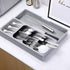 Silverware Organizer Storage Tray, Cutlery Expandable Organizer, Multipurpose Kitchen Drawer Organizer for Kitchen Drawer Spoon Knife and Fork Holding Flatware