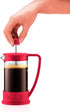 Bodum Brazil French Press Coffee Maker with Borosilicate Glass Carafe, 34 Ounce, Warm Red