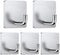 5 Pack Adhesive Hooks Heavy Duty Wall Hook Towel Hooks and Coat Hooks Stick on Cabinet Doors Stainless Steel Waterproof Self Adhesive Holders Kitchen Bathroom Adhesive Hook for Hanging