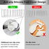 Pot Lid Organizer Pan Lid Organizer Kitchen Pot Lid Rack Suitable for Bakeware Dish Plate, Cutting Boards, Pots & Pans, Serving Trays, Reusable Holder FLSEPAMB(2 Pack+Eight Silicone Foot Covers)