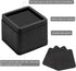 W WARMHOL 3 Inch Bed Riser Heavy Duty Furniture Risers Stackable Blocks for Dorm Couch Bed Sofa Chair Table, Set of 4, Black