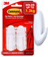 Command Medium Designer Hooks, White, 2-Hooks, Organize & Decorate Damage-Free